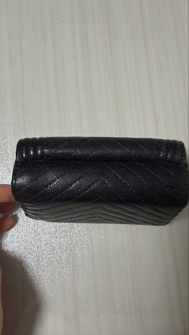 正規品 使用感あり CHANEL ボーイシャネル 三つ折り財布 Wallet