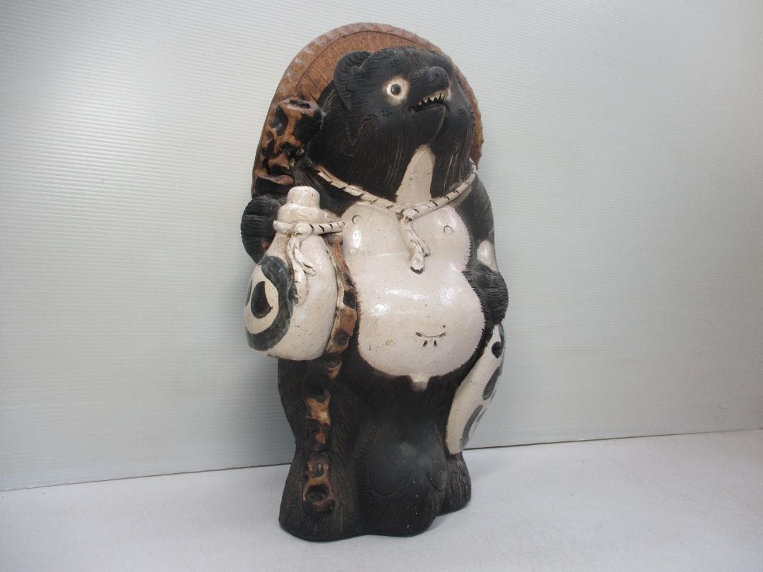 信楽焼 たぬき 置物 高さ約55cm 商売繁盛 縁起物 開運 陶器 狸オブジェ