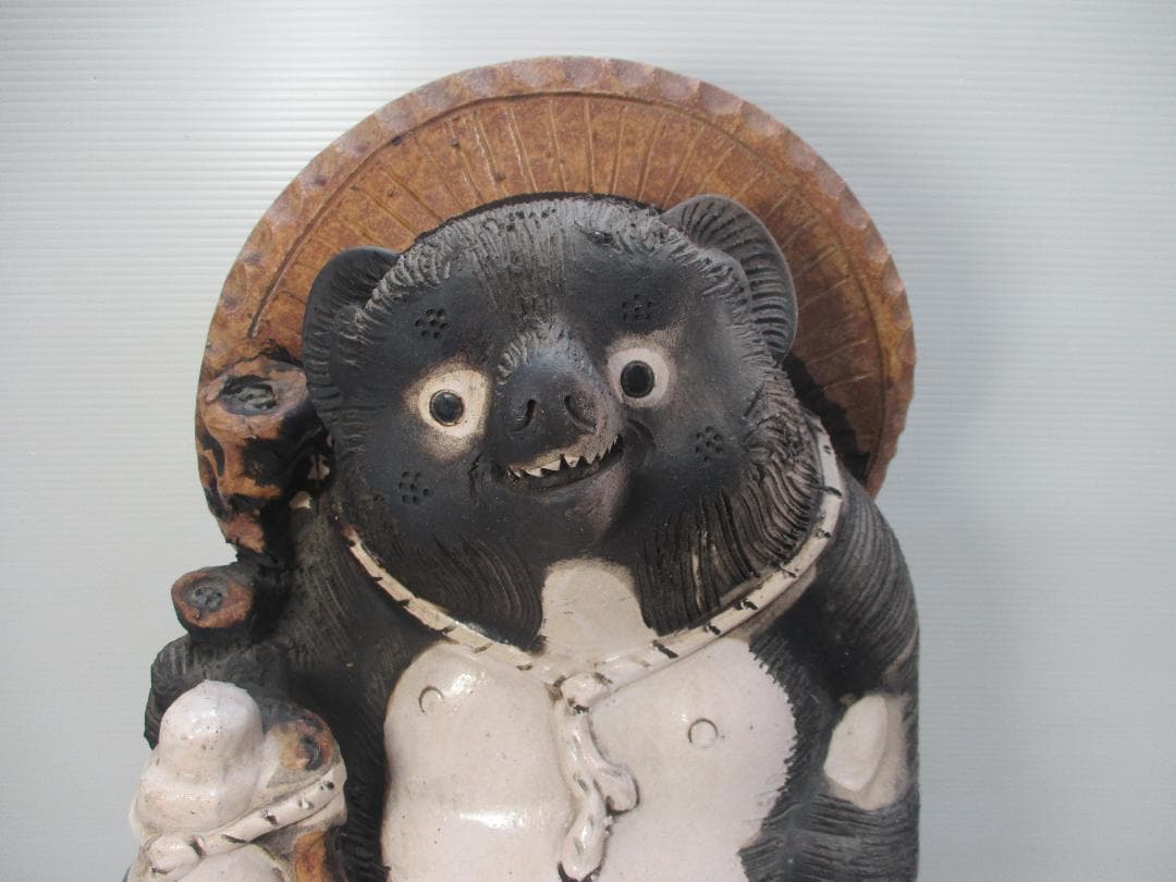 信楽焼 たぬき 置物 高さ約55cm 商売繁盛 縁起物 開運 陶器 狸オブジェ