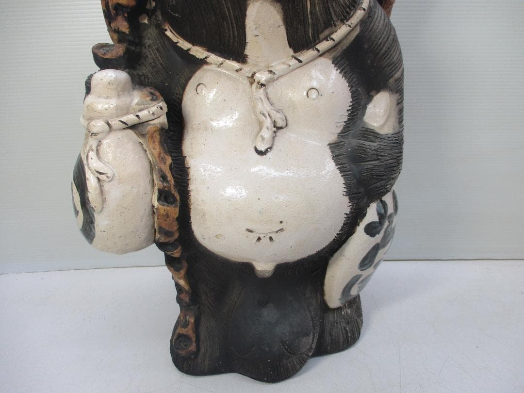 信楽焼 たぬき 置物 高さ約55cm 商売繁盛 縁起物 開運 陶器 狸オブジェ