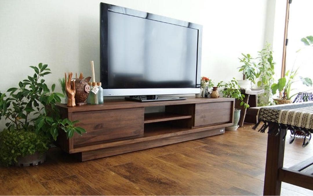 チーク材 テレビ台 160cm幅 ローボード