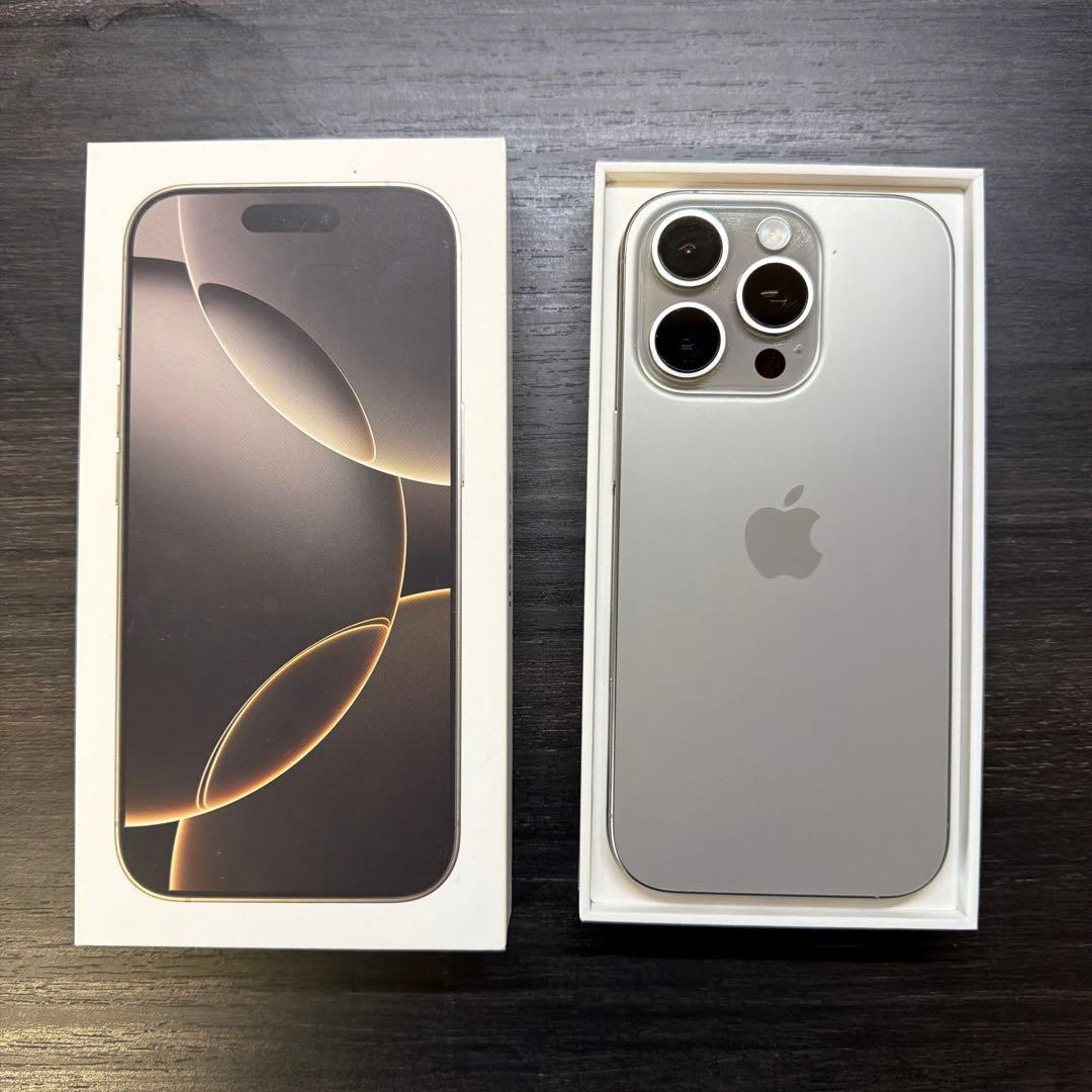【画面ワレ】iPhone16pro 128GB ナチュラルチタニウム