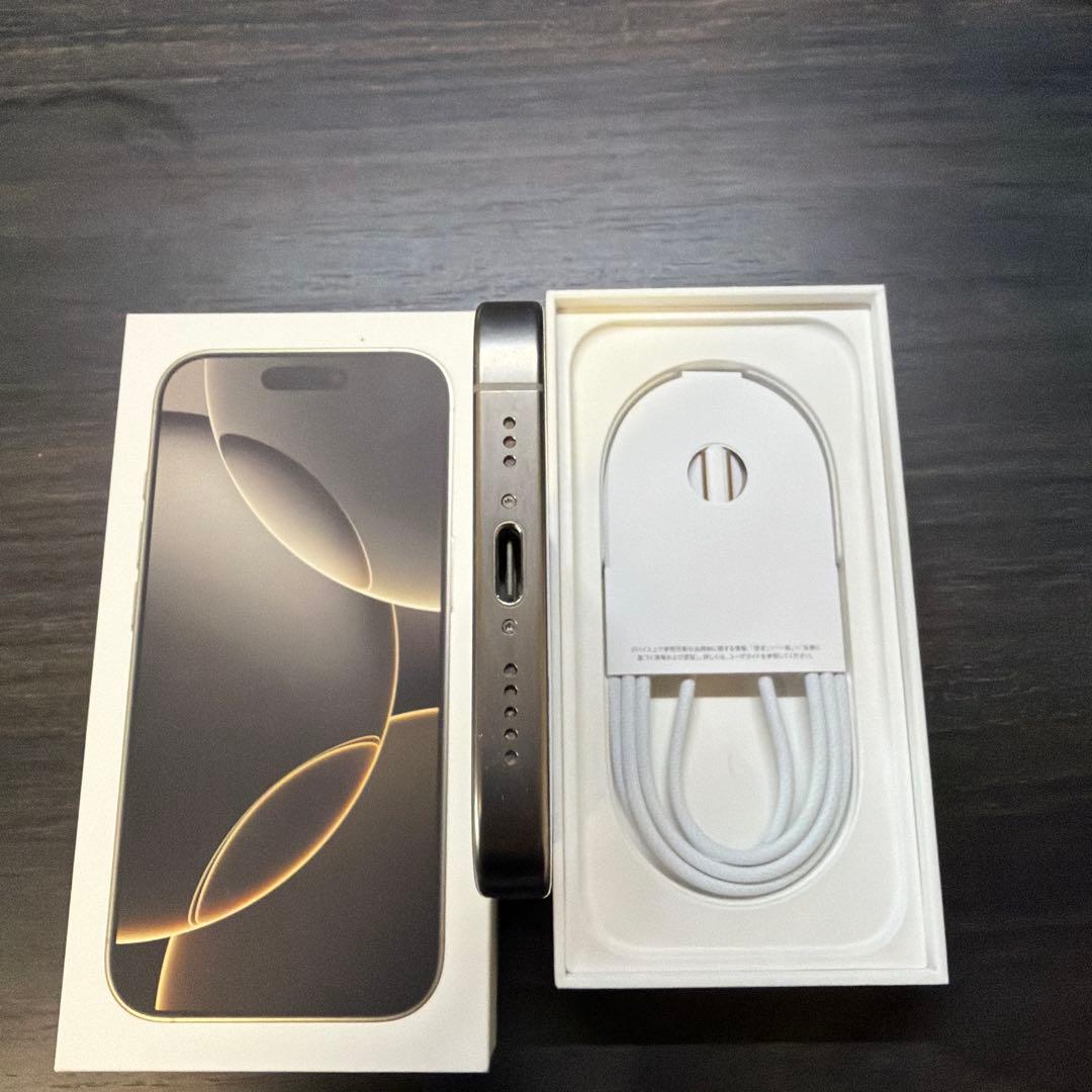 【画面ワレ】iPhone16pro 128GB ナチュラルチタニウム