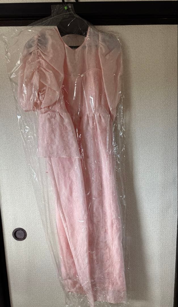 andresd バブルスリーブジャガードドレスbubble sleeve