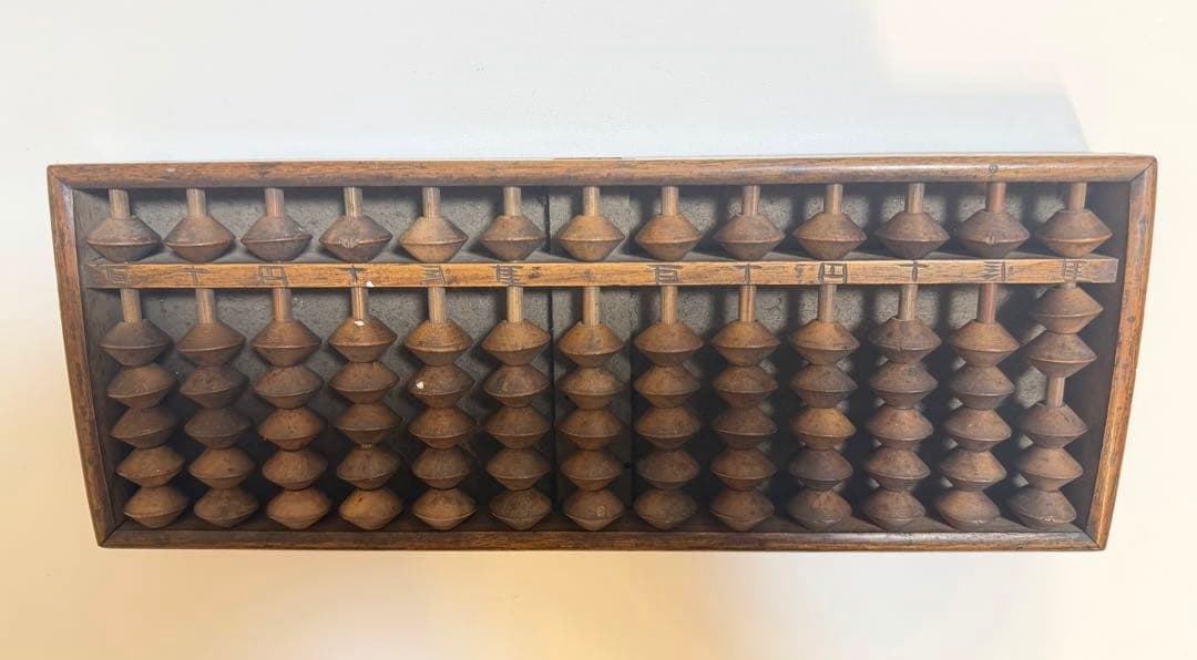 希少品 大型そろばん ５つ玉そろばん 明治時代後期 約120年前