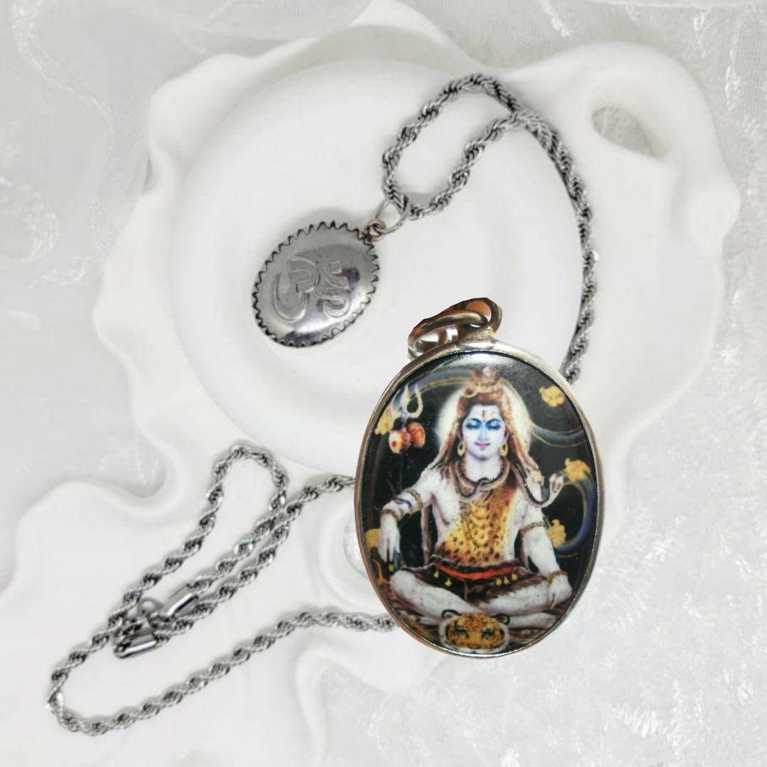 オームペンダント ヒンドゥー教 チェーン付 マハデオム シヴァ神 藤井風