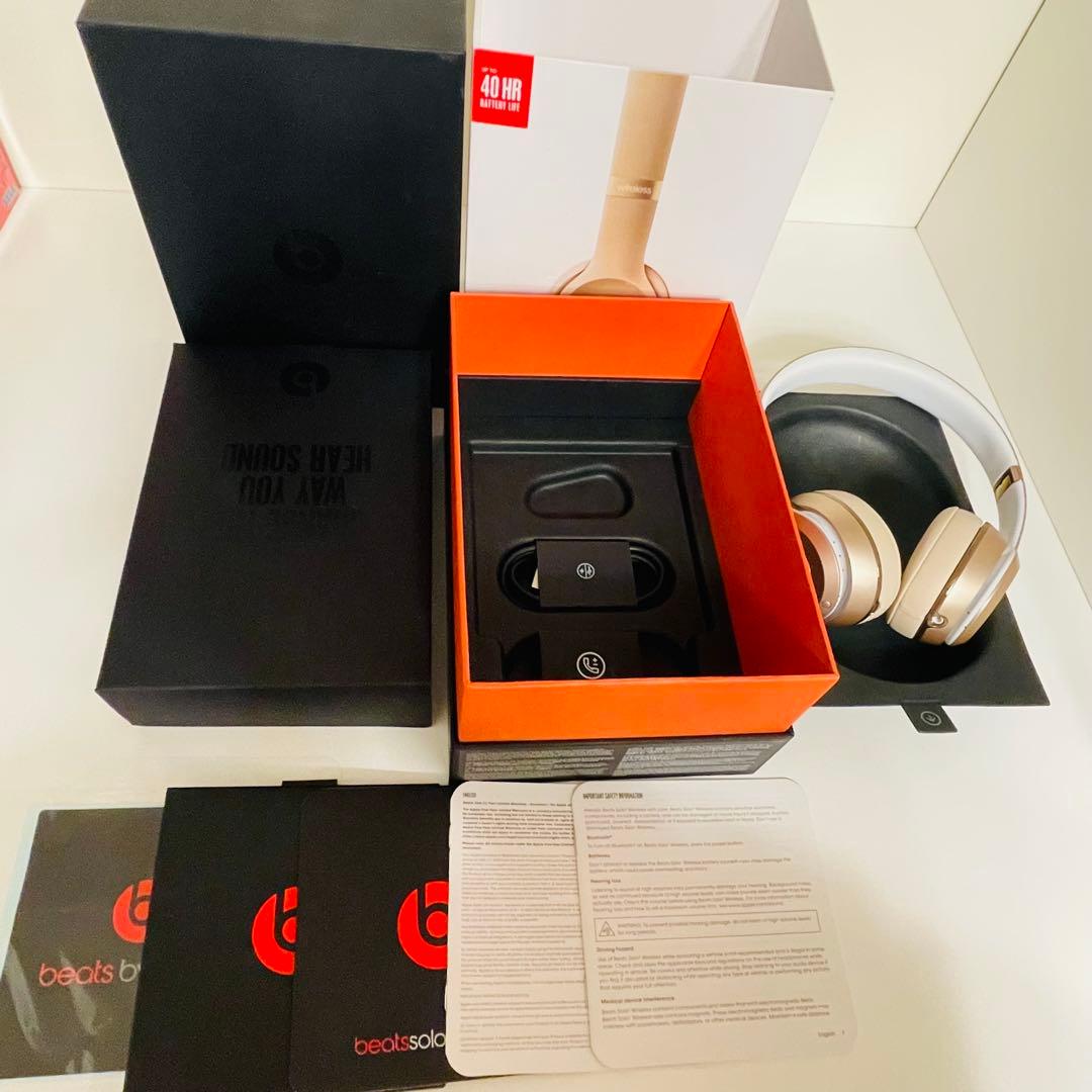 Beats Solo3 Wireless サテンゴールド ワイヤレスヘッドホン