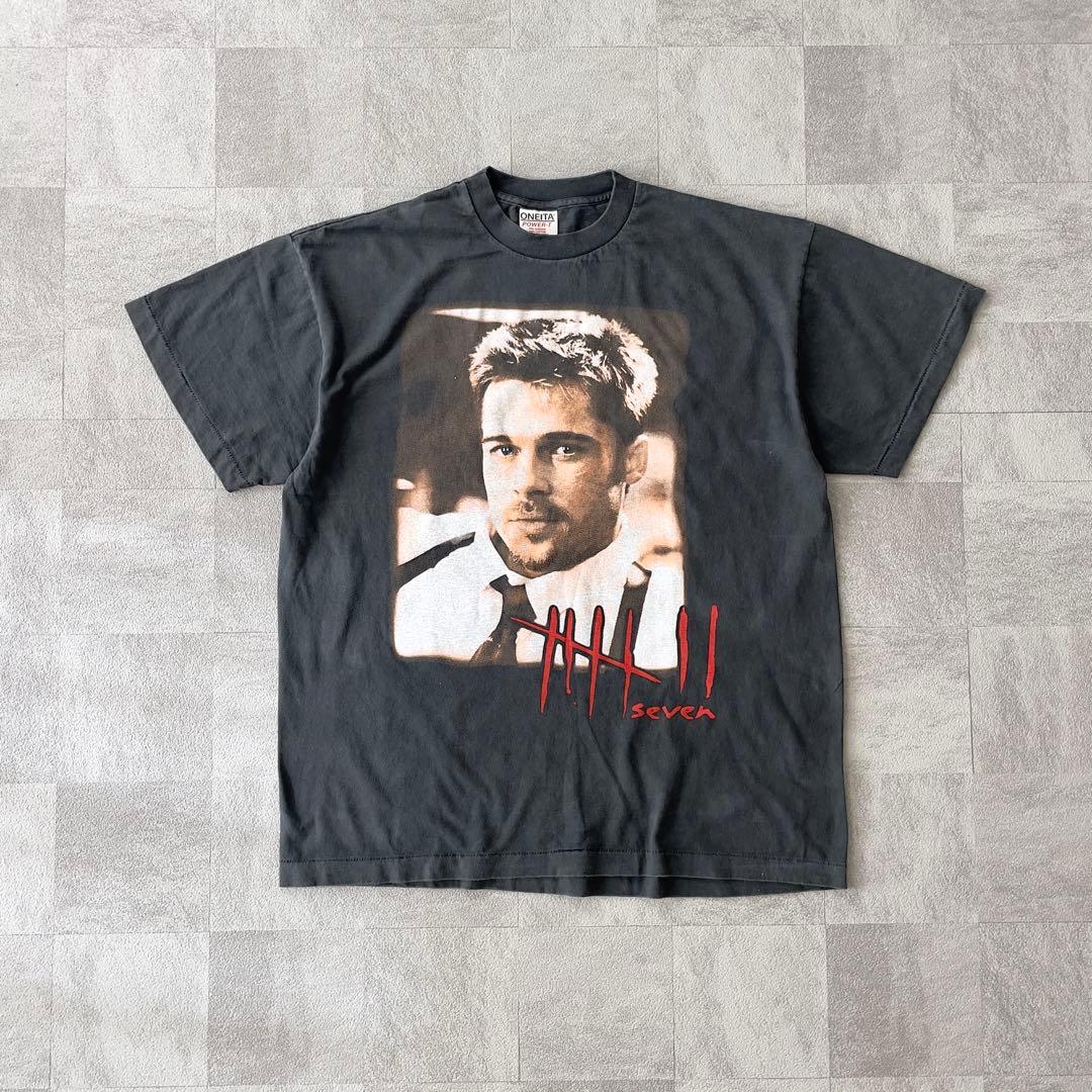 Seven セブン 映画 Brad Pitt フェードTシャツ S/S XL