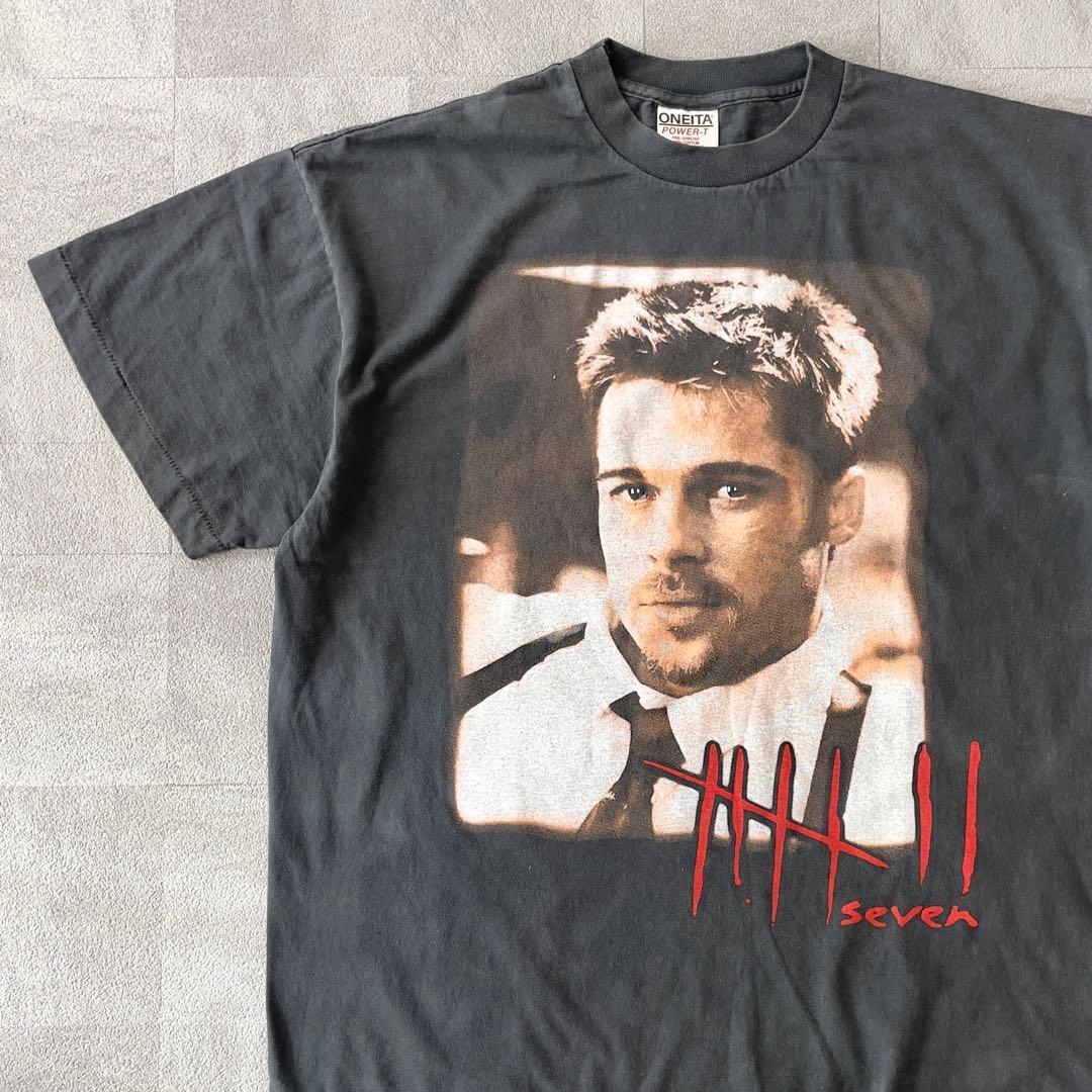 Seven セブン 映画 Brad Pitt フェードTシャツ S/S XL