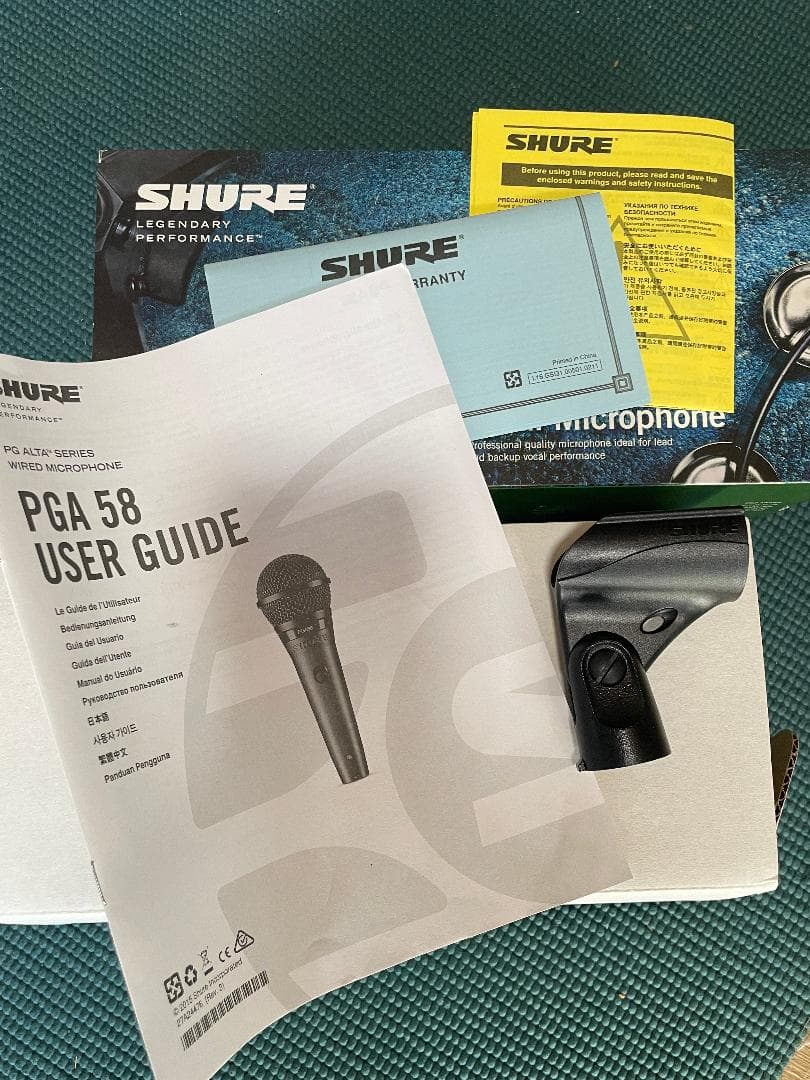 【新品未使用】SHURE PGA58 ダイナミックマイク