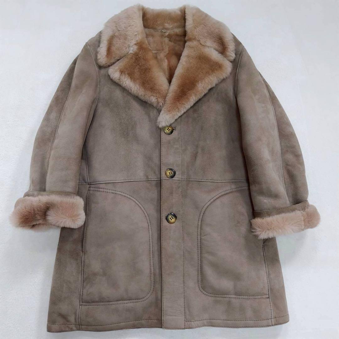 希少 美品 PIRA made in SPAIN ムートン コート ジャケット