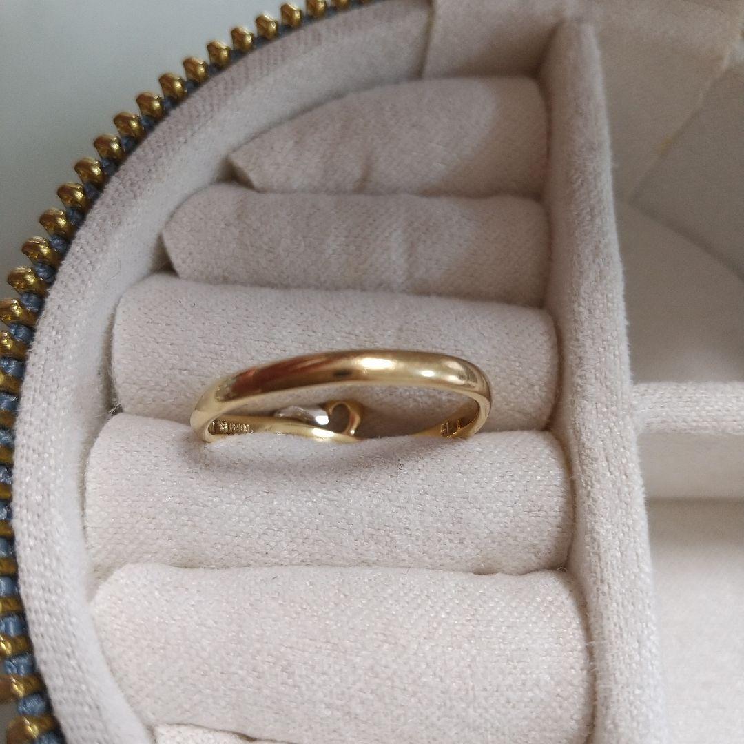 専用です☆クレージュ K18&プラチナ ハートリング