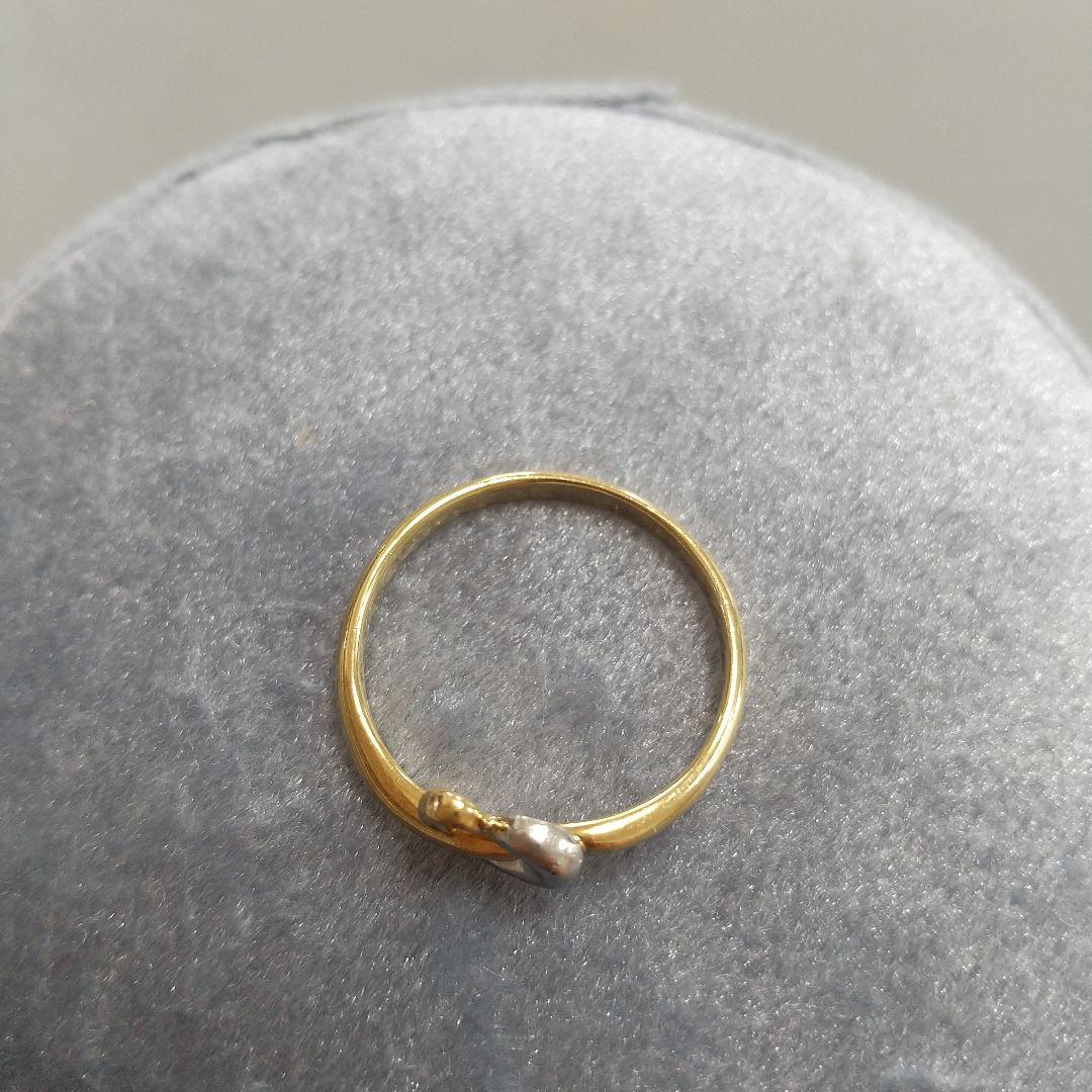 専用です☆クレージュ K18&プラチナ ハートリング