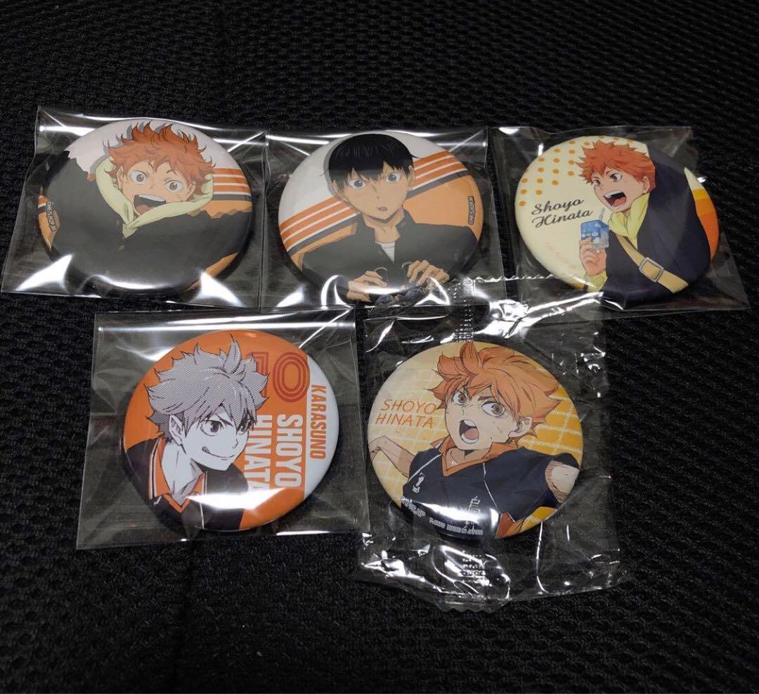 ハイキュー　缶バッジ　日向翔陽　影山飛雄　6点セット