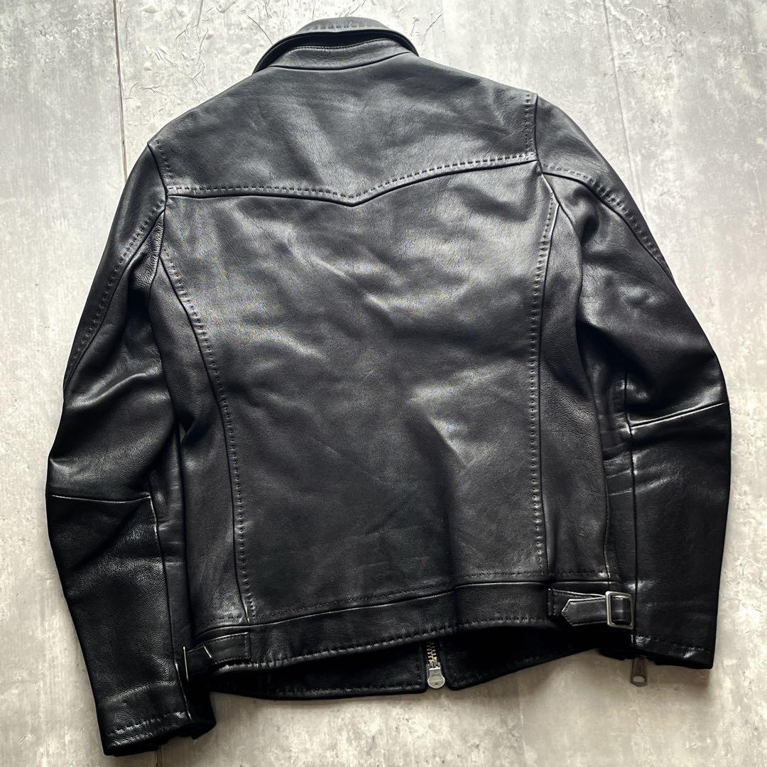 希少襟広　ジャックローズ　山羊革　レザー　ライダースジャケット　本革　2サイズ