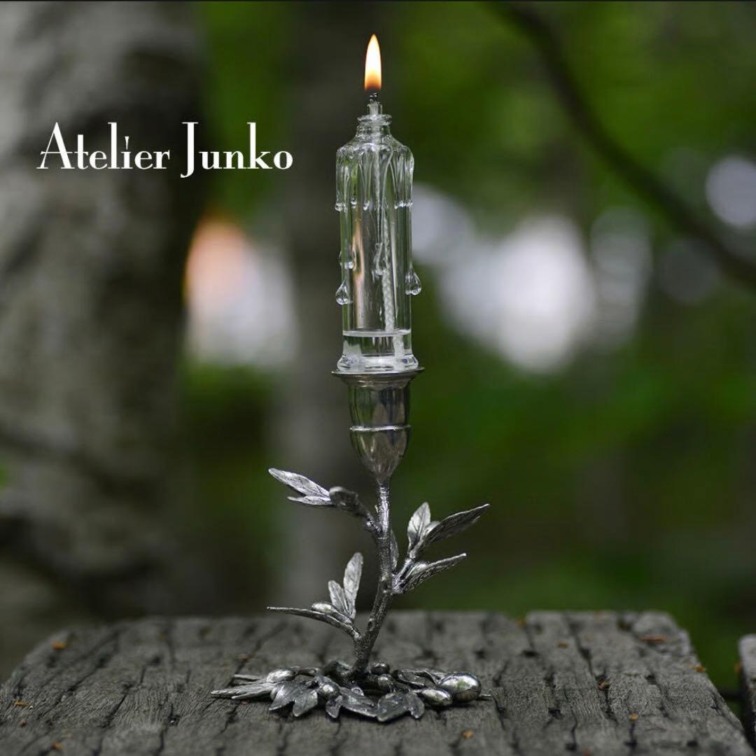 アトリエジュンコ オイル キャンドル ホルダー スタンド オリーブ