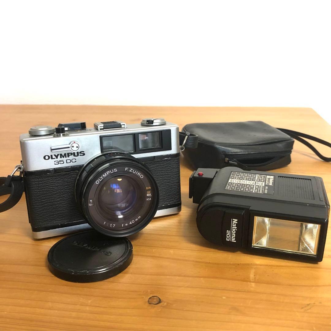 オリンパス　35DC ストロボ・電池アダプター・説明書 付き
