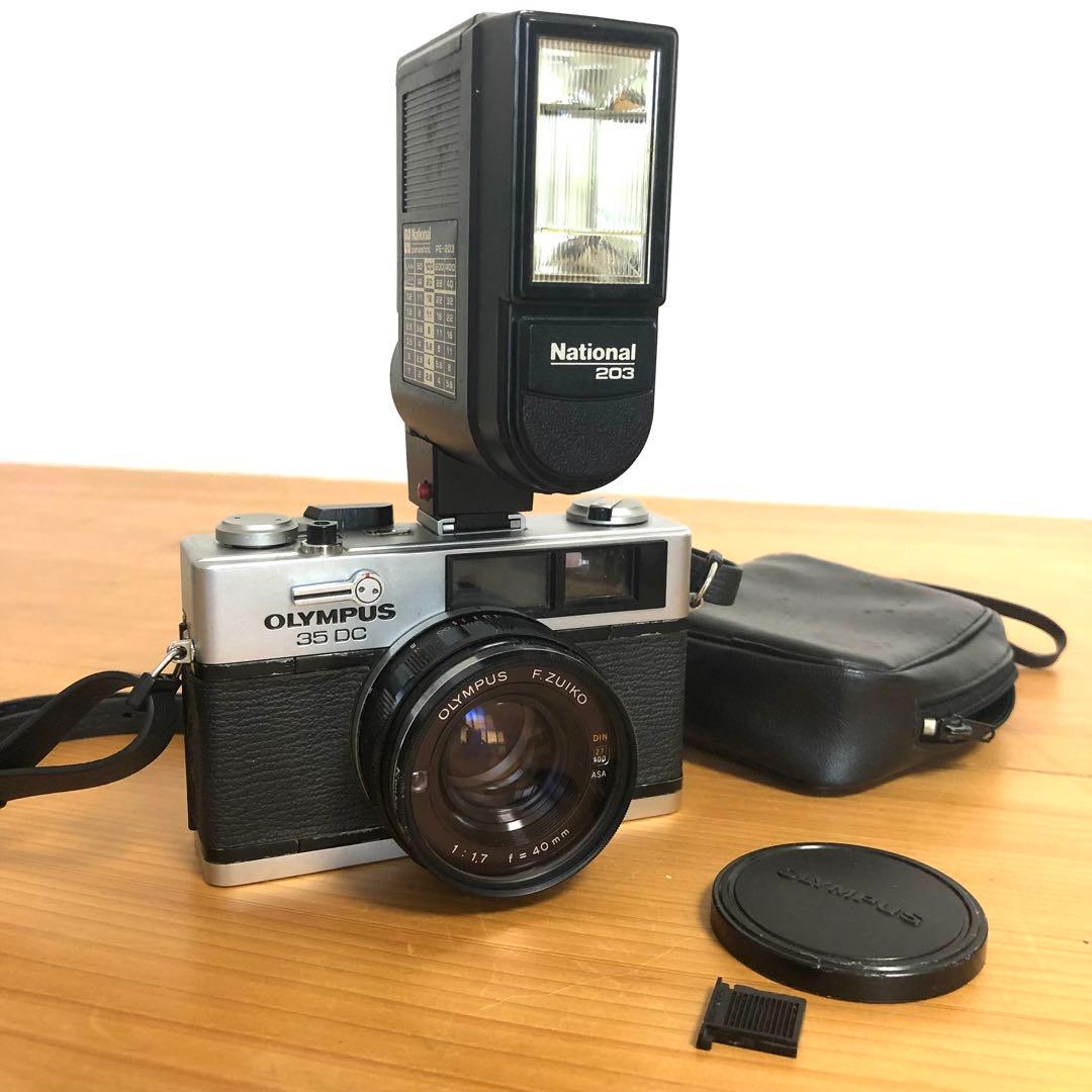 オリンパス　35DC ストロボ・電池アダプター・説明書 付き