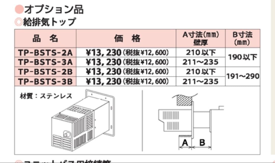 パーパス　排気トップ　TP-BSTS-2A