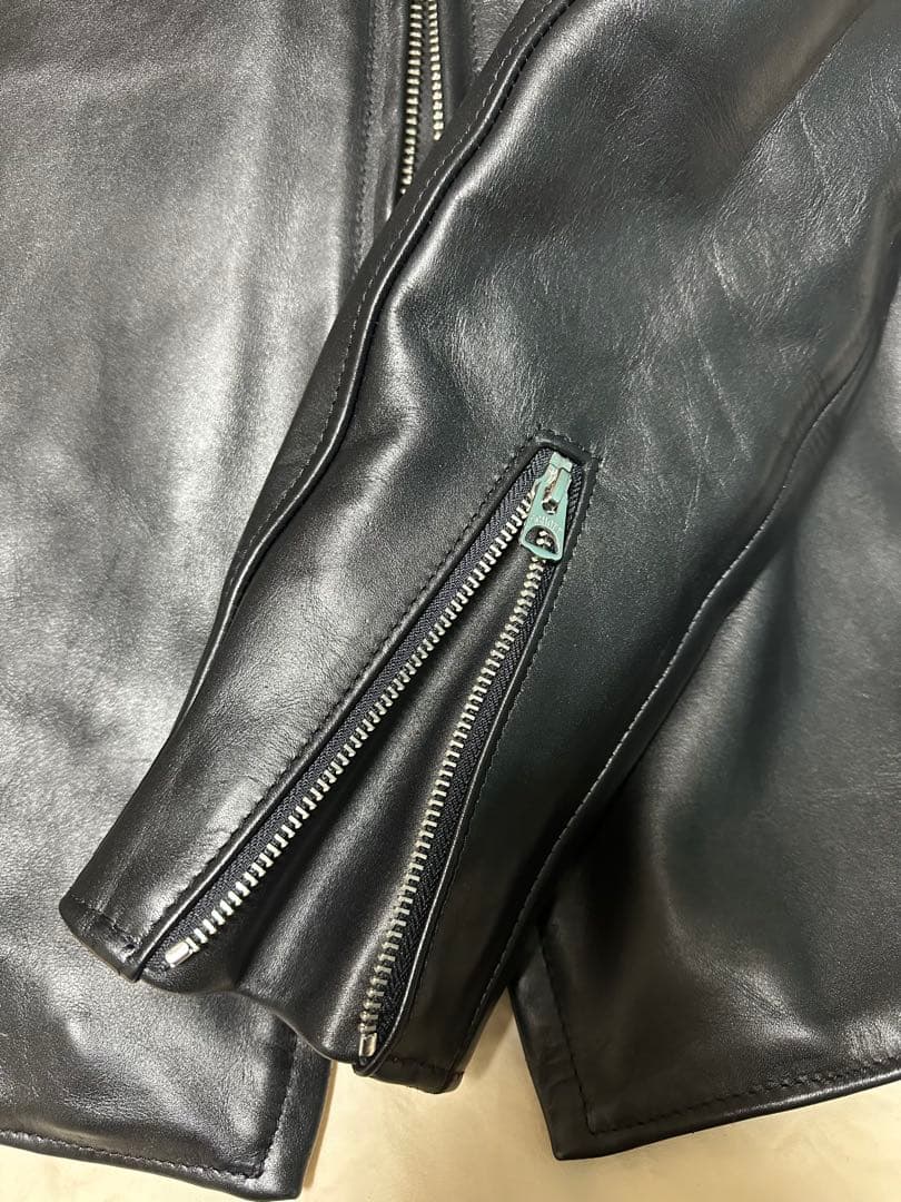 Schott シングルライダースジャケット 42 ブラック