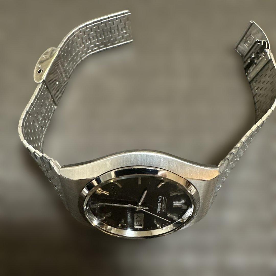 ア*イ様 SEIKO キングクォーツ 腕時計 5856 5855-8000極美品