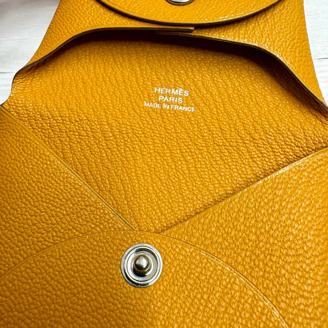 【新品】HERMES ケース　バスティア　オレンジ　エルメス