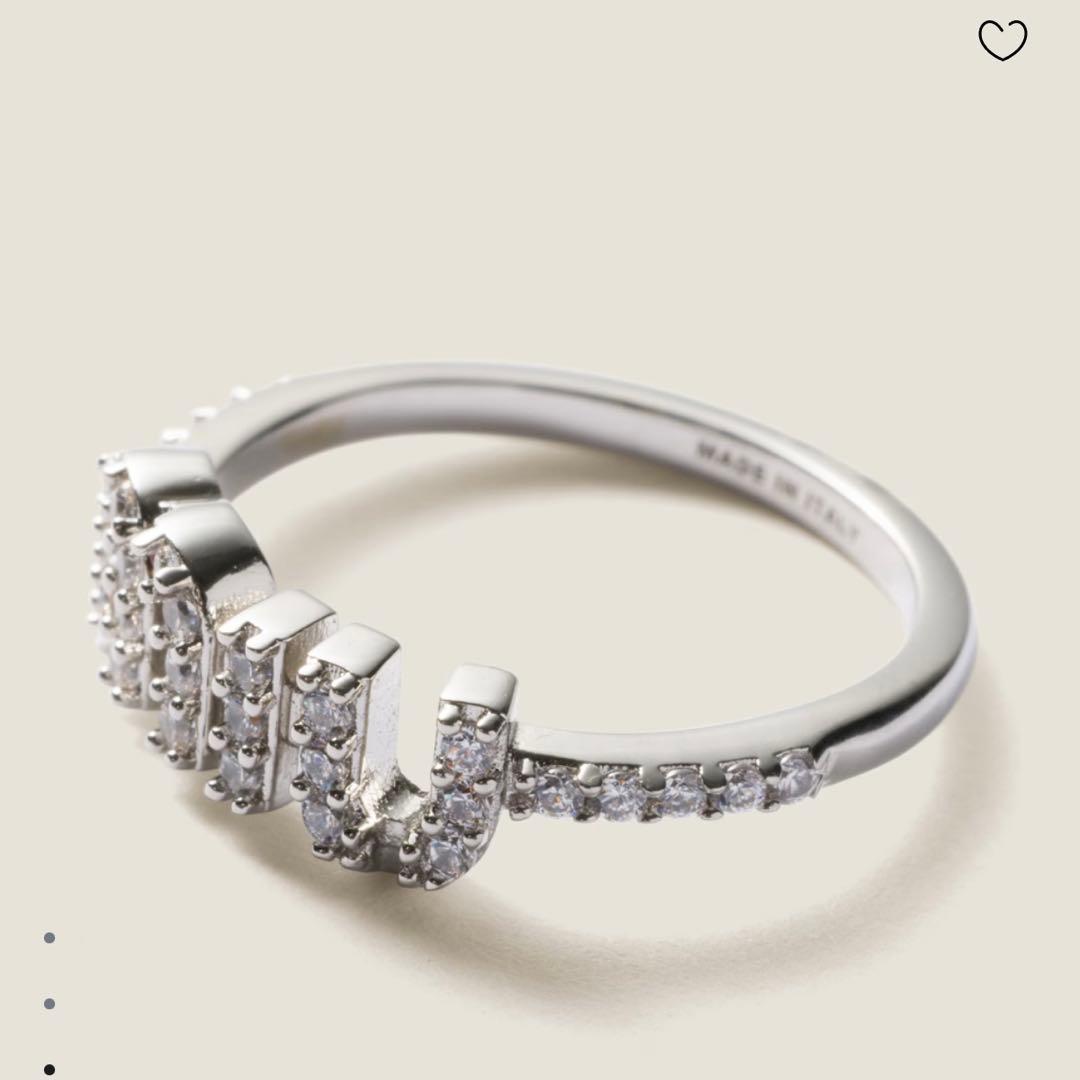 miumiu ジルコニアリング シルバー ９号