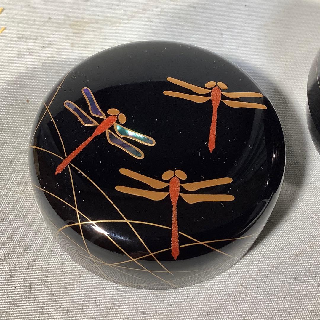 蜻蛉　蒔絵　中棗　中村宗悦　茶道具　送料無料