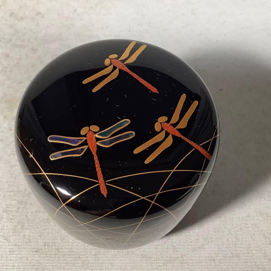 蜻蛉　蒔絵　中棗　中村宗悦　茶道具　送料無料