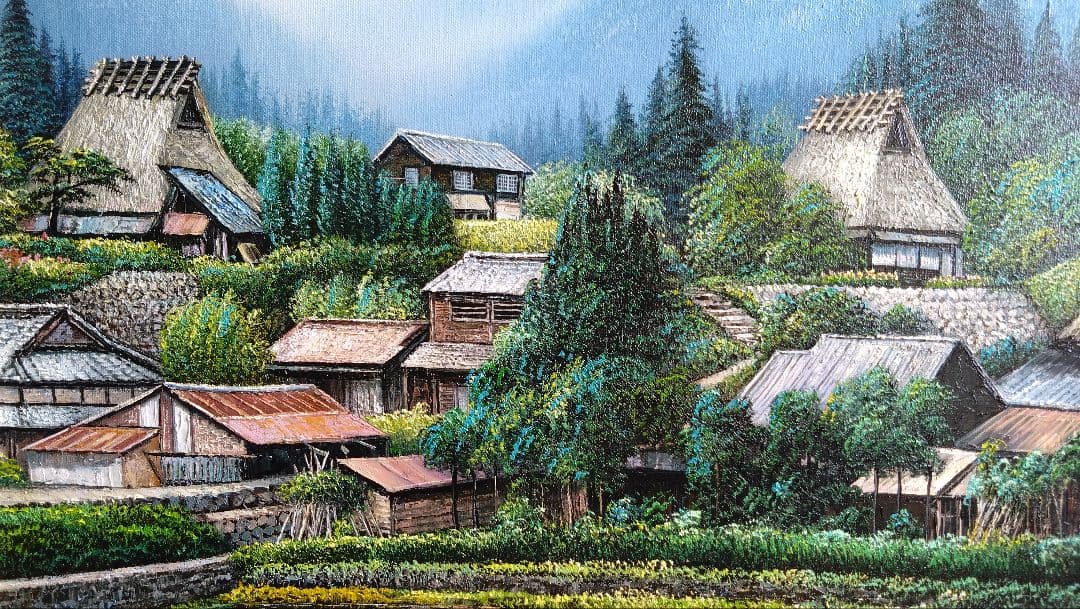 人見友紀　伝説の逃亡画家　油彩画　油絵　10号　人見友紀