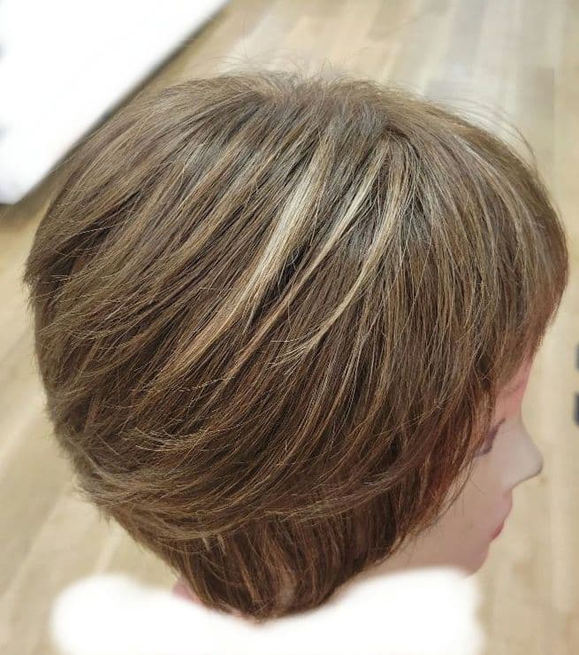 8分ウィッグ メッシュ入り