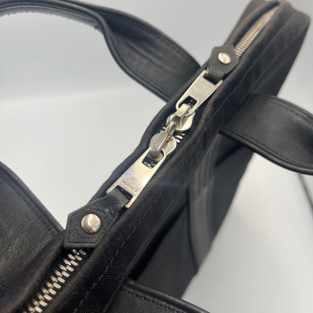 【希少】HERMES アカプルコ オディナトゥール ビジネスバッグ　黒