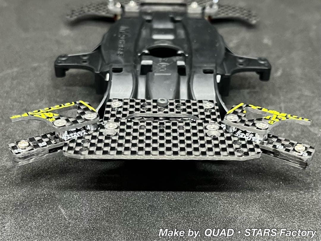 【ミニ四駆・MA用】2軸ATピボット＋1軸リヤアンカー　2023／フルカーボン