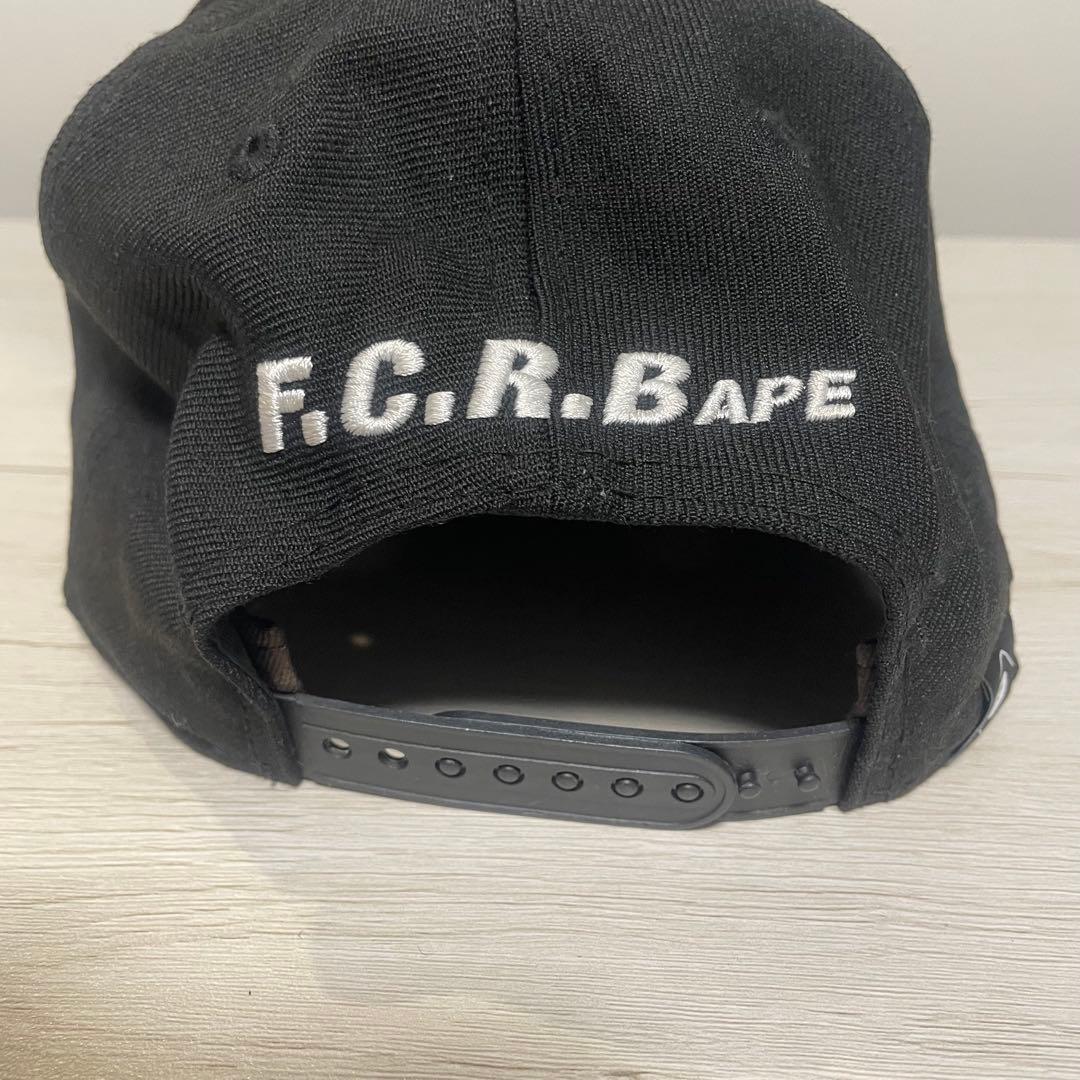 エイプ　エフシーレアルブリストル　キャップ　ブラック　カモ柄