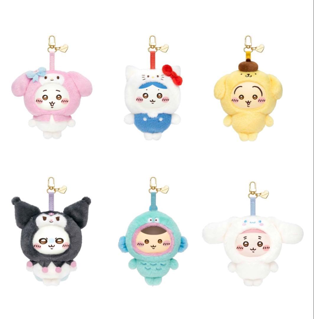 ちいかわ×サンリオ キャラクターズ　きらめっこ　kiramekko 6種　コンプ