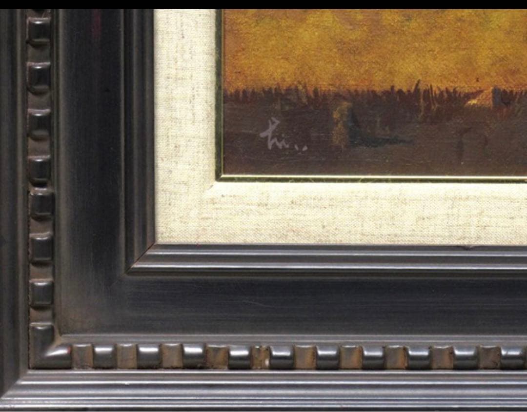 （真筆）井上秀樹　「アストルガの村にて」　油絵２０号　画集付き