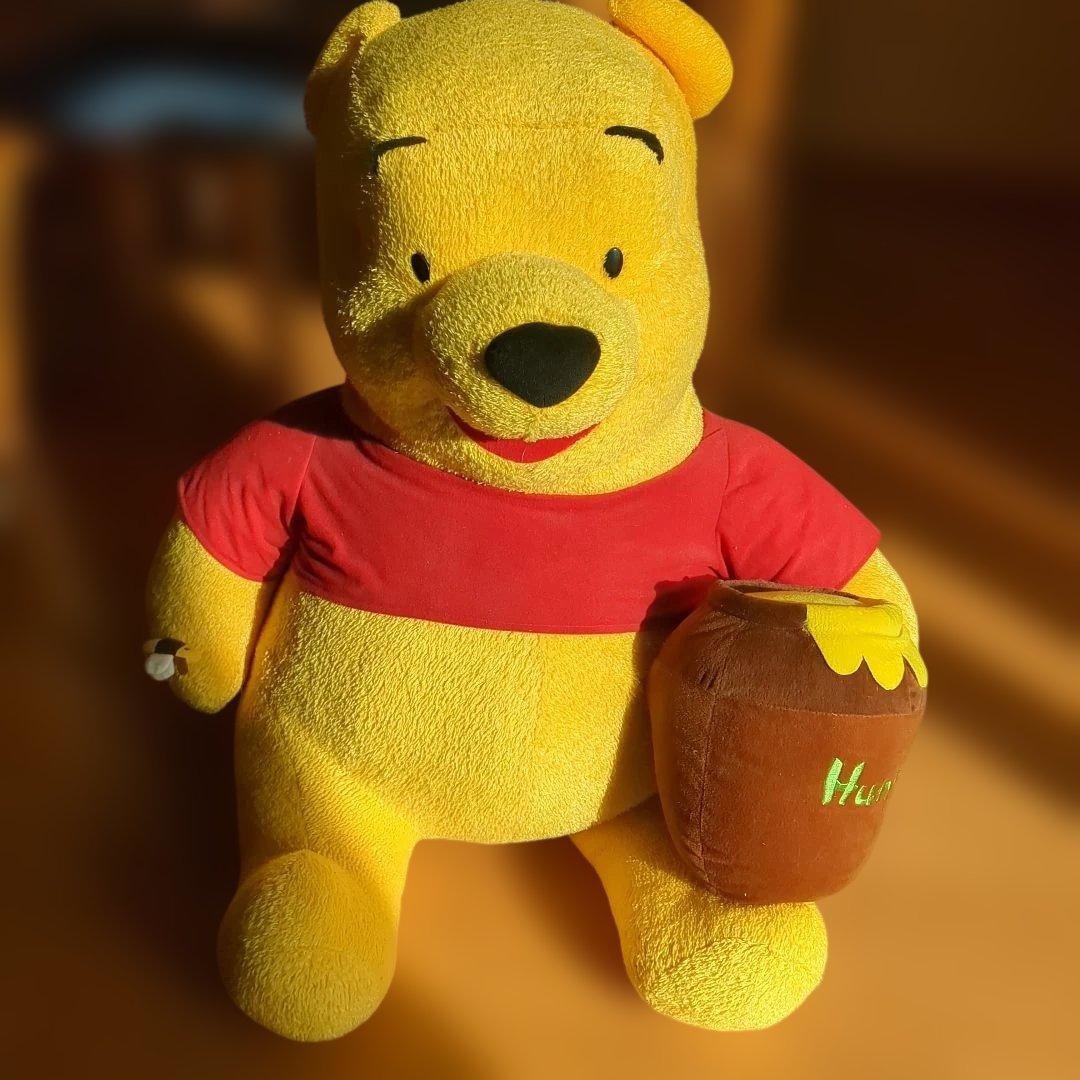くまのプーさん ぬいぐるみ（はちみつ壺と蜂付） 　特大