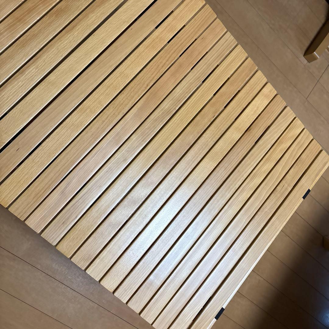 Hilander ウッドロールトップテーブルEX 120×60cm