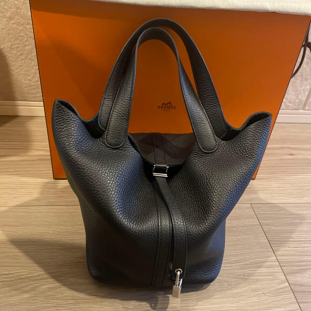 【美品】エルメス　ピコタンMM ブラック　Z刻印
