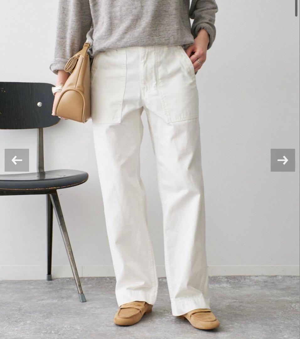 【Spick and Span】新品未使用ルーズベイカーパンツ 34 完売品 白