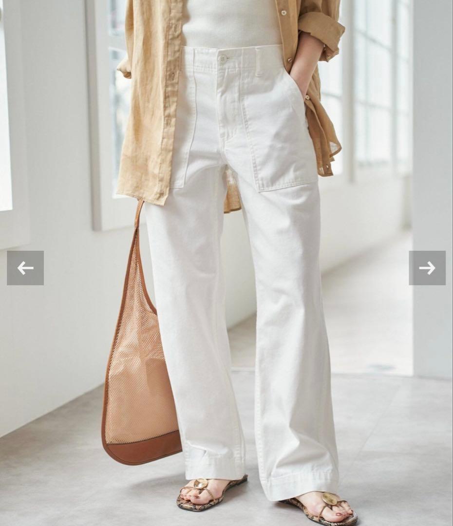 【Spick and Span】新品未使用ルーズベイカーパンツ 34 完売品 白