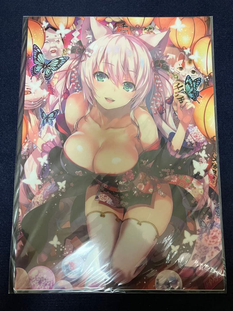 【絶版】【超希少】トモセシュンサク 先生 絵師100人展 特大 クリアポスター