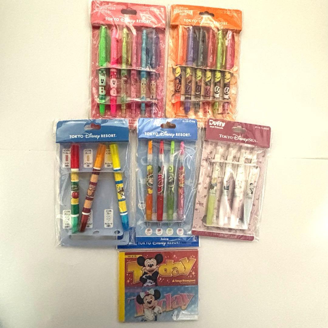 ディズニー　グッズ　まとめ売り　ボールペンセット　ダッフィー