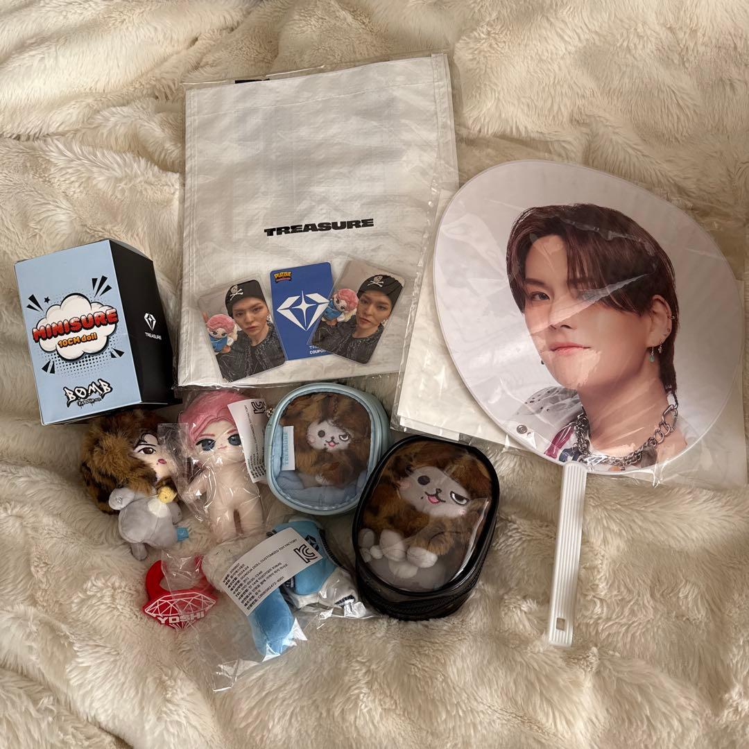 TREASURE ヨシノリ グッズセット ぬいぐるみ・うちわ・写真カード