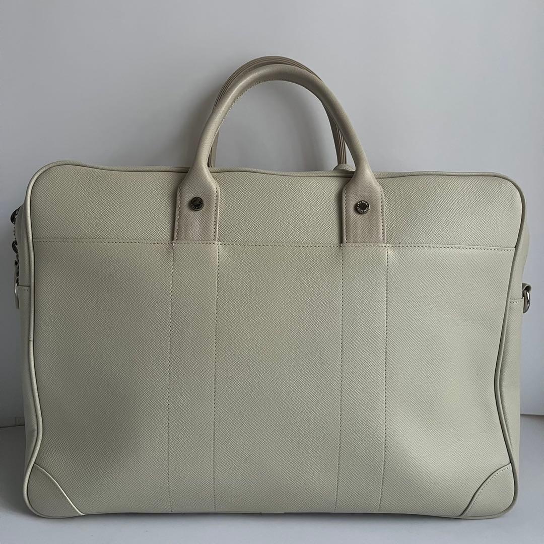 極美品✨️ GLOBE TROTTER 　ビジネスバッグ　白　ショルダー　レザー