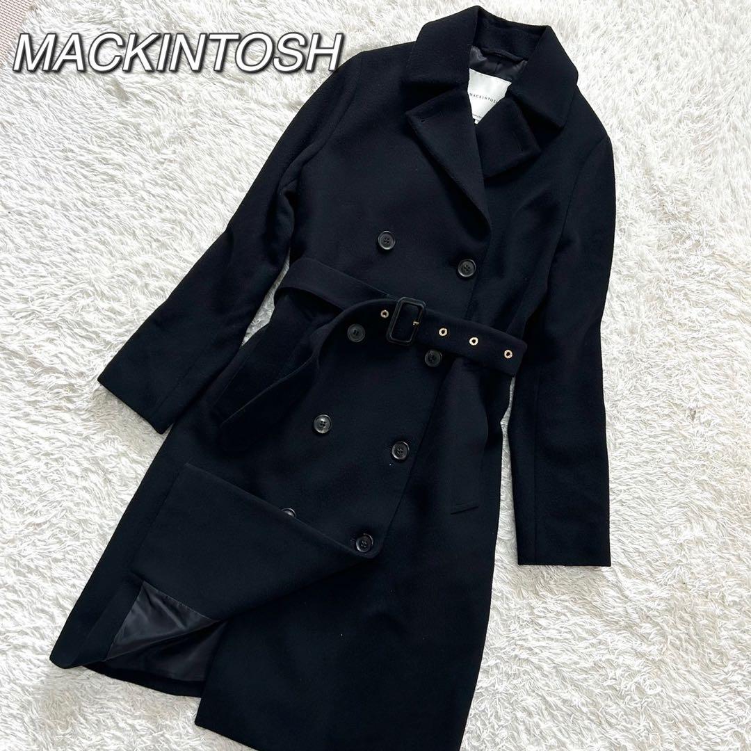 極美品　マッキントッシュ　現行　チェスターコート　ダブル　ブラック　34 英国製