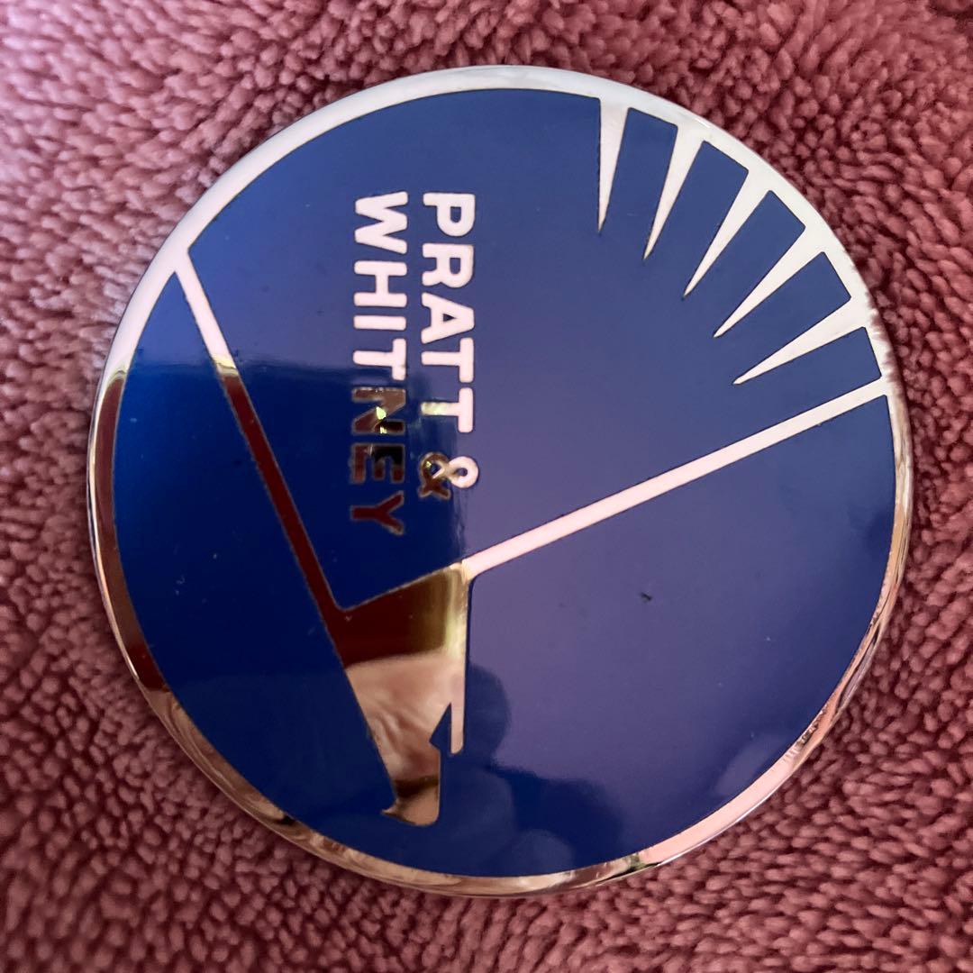 1980年代Pratt & Whitney エンブレム ロゴ ブルー シルバー