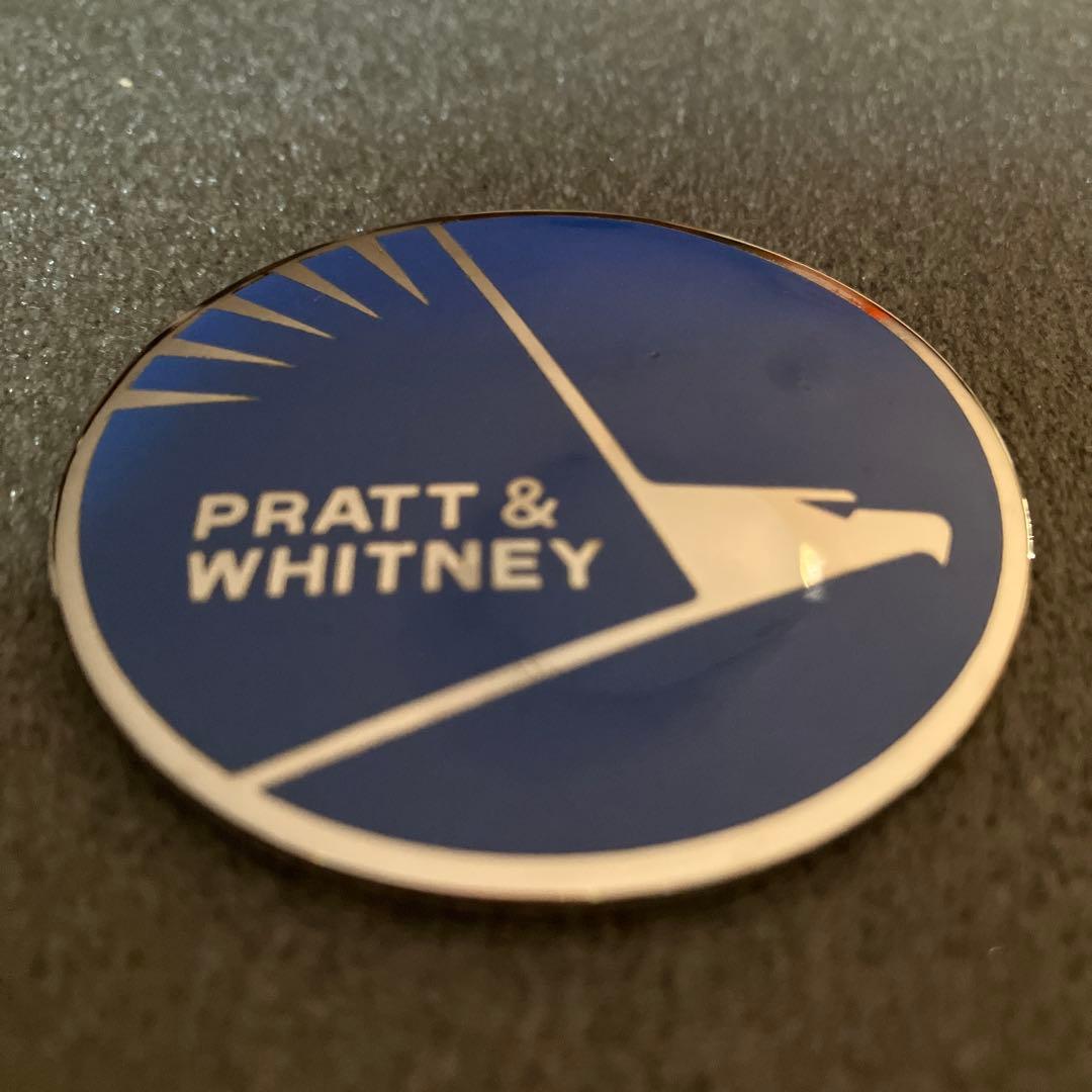 1980年代Pratt & Whitney エンブレム ロゴ ブルー シルバー