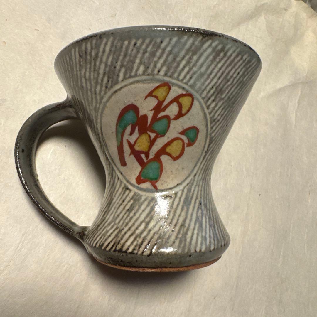 人間国宝　島岡達三　ビアマグカップ