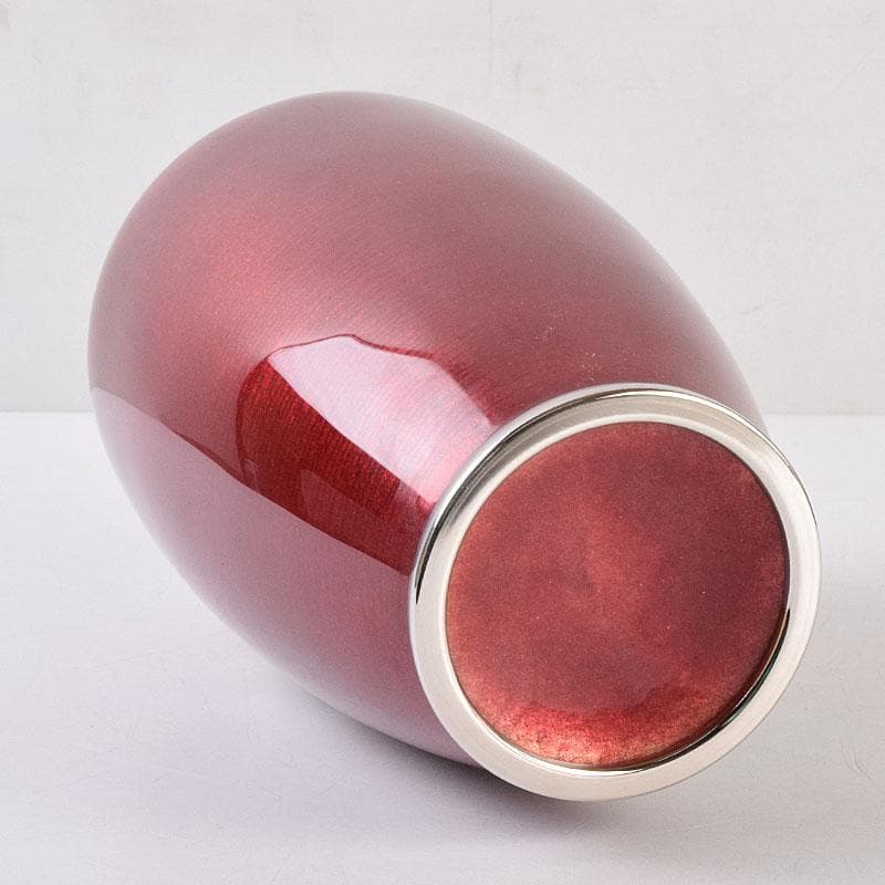 七宝焼　相互七宝謹製　透釉　菊文　花瓶　共箱　M　R9087